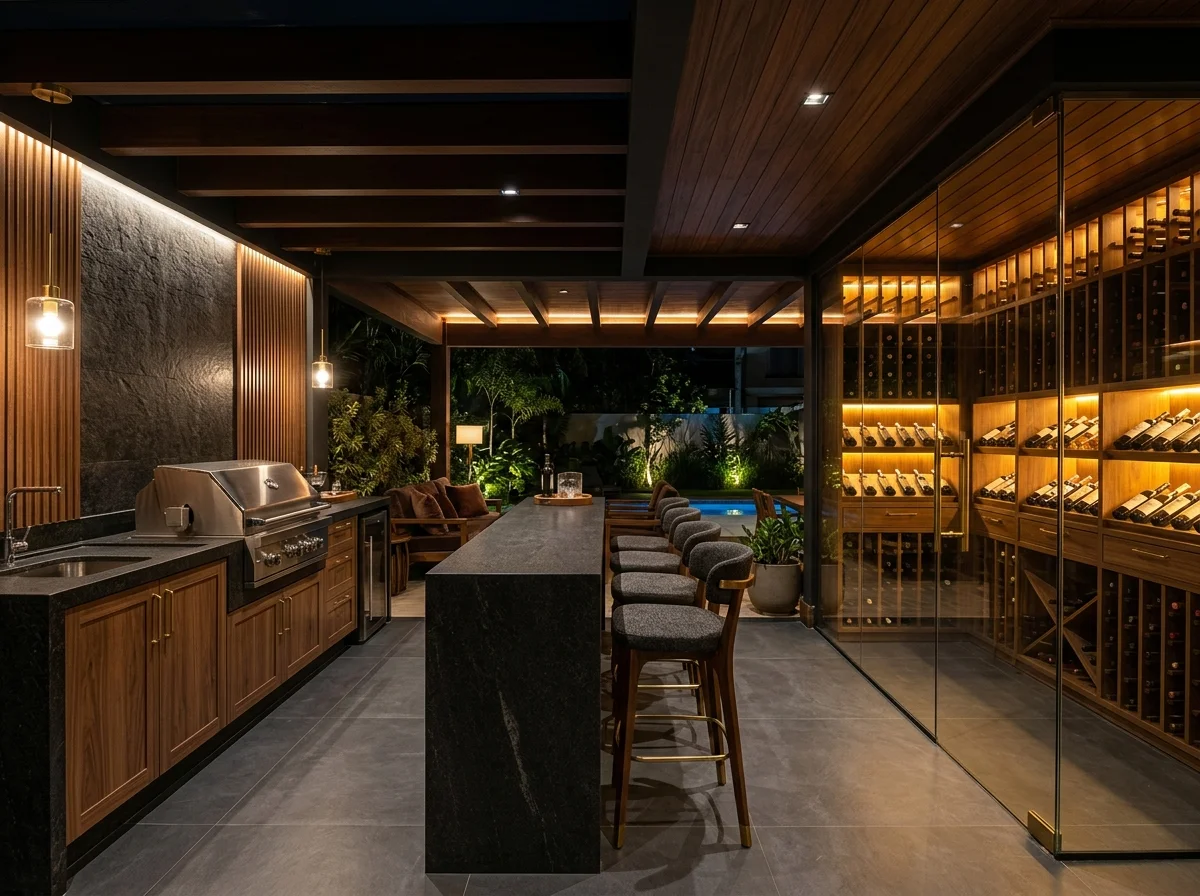 Espaço Gourmet com Churrasqueira & Adega Climatizada